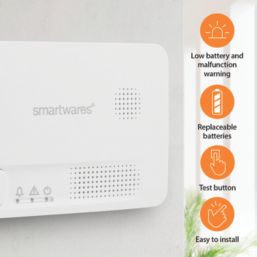 Smartwares  FGA-13051 Battery Standalone Carbon Monoxide Alarm
