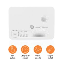 Smartwares  FGA-13051 Battery Standalone Carbon Monoxide Alarm