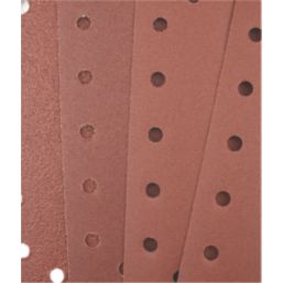 Titan   40/80/120/180 Grit 14-Hole Punched Multi-Material Sanding Sheets 230mm x 115mm 10 Pack