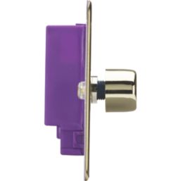 Knightsbridge  1-Gang 2-Way LED Intelligent Dimmer Switch  Polished Brass