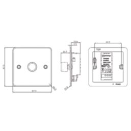 Knightsbridge  1-Gang 2-Way LED Intelligent Dimmer Switch  Polished Brass
