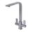 ETAL Stroud Twin Lever Kitchen Mixer Tap Polished Chrome