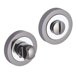 Smith & Locke  Standard Thumbturn Set Chrome / Black 50mm