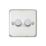 MK Contoura 2-Gang 2-Way  Dimmer Switch  Brushed Stainless Steel