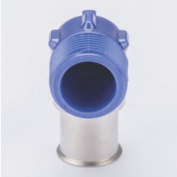 Wavin Tigris  Multi-Layer Composite Press-Fit Adapting 90° BSP Male Elbows 0.75" x 20mm 10 Pack