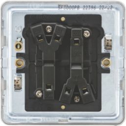 Knightsbridge  10AX 2-Gang 2-Way Light Switch  Polished Brass