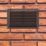Map Vent Fixed Louvre with Flyscreen Vent Brown 229mm x 152mm