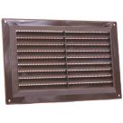 Map Vent Fixed Louvre with Flyscreen Vent Brown 229mm x 152mm