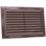 Map Vent Fixed Louvre with Flyscreen Vent Brown 229mm x 152mm