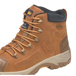 Site Fortress Size 7  Tan Waterproof Steel Toe Cap Safety Boots