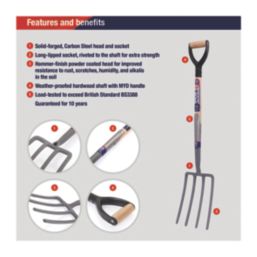 Spear & Jackson  Neverbend Digging Fork 195mm