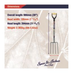 Spear & Jackson  Neverbend Digging Fork 195mm