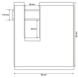 Smith & Locke  Brass   Closed Shackle  Padlock 90mm
