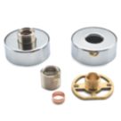 Highlife Bathrooms  Round Shower Brackets Chrome