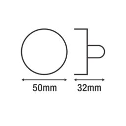 Smith & Locke  Standard Thumbturn Set Satin Chrome 50mm