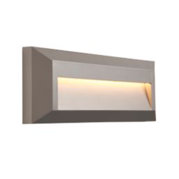 Saxby Pilot Outdoor LED Slim-Profile Brick Guide Light Surface-Mounted Grey 2W 65lm