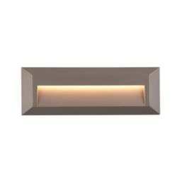 Saxby Pilot Outdoor LED Slim-Profile Brick Guide Light Surface-Mounted Grey 2W 65lm