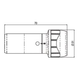 PolyPlumb Enhanced  Plastic Push-Fit Reducing Coupler 22mm x 15mm