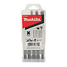 Makita  SDS Plus Shank Masonry Drill Bit Set 5 Pieces