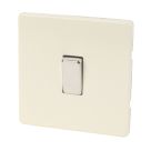 Varilight  10AX 1-Gang 2-Way Light Switch  White Chocolate