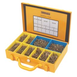 TurboGold  PZ Double-Countersunk Woodscrews General Trade Case 1400 Pcs