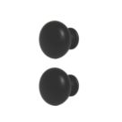 Essentials Chervil Round Cabinet Knob Matt Black 32mm 2 Pieces