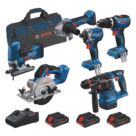 Bosch 0615A5008C 18V 3 x 4.0Ah Li-Ion ProCORE18V Brushless Cordless 6 Piece Kit
