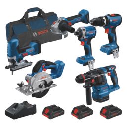 Bosch 0615A5008C 18V 3 x 4.0Ah Li-Ion ProCORE18V Brushless Cordless 6 Piece Kit