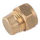 Midbrass  Brass Compression Stop Ends 1/2" 2 Pack