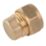 Midbrass  Brass Compression Stop Ends 1/2" 2 Pack