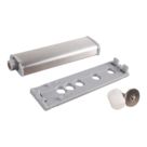 Essentials Bumper Push Cabinet Latches Satin Nickel 80mm x 20mm