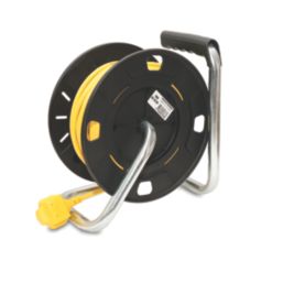 Stanley 13A 4-Gang 25m  Cable Reel + 2.1A 2-Outlet Type A USB Charger 240V