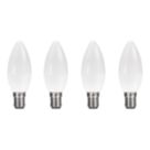 Essentials  B15 Candle LED Light Bulb  470lm 4.2W 4 Pack