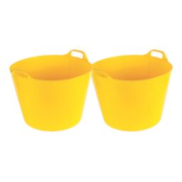 Plastic Flexi Tubs  36Ltr 2 Pack