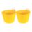 Plastic Flexi Tubs Yellow 36Ltr 2 Pack
