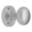 Carlisle Brass Mushroom Mortice Knob 61mm Pair Satin Chrome