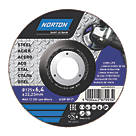 Norton  Metal Grinding Disc 5" (125mm) x 6mm x 22.2mm