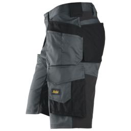 Snickers 6151 Stretch Work Shorts Steel Grey / Black 41" W