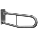 Doc M Contemporary Folding Grab Rail Chrome 600mm x 198mm x 32mm