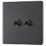 LAP  20A 16AX 2-Gang 2-Way Toggle Switch  Slate Grey