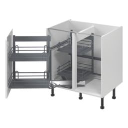 Essentials Anthracite LH Left Hand Corner Pull-Out Storage 800mm