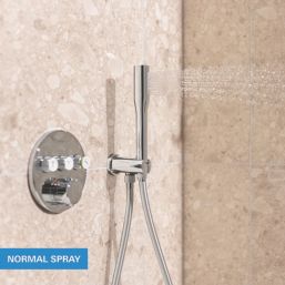 Grohe Precision 310 Round HP Rear-Fed Concealed Chrome Thermostatic Shower System