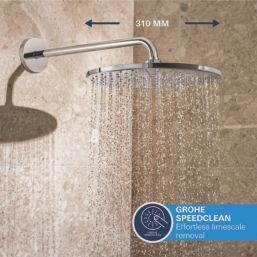 Grohe Precision 310 Round HP Rear-Fed Concealed Chrome Thermostatic Shower System