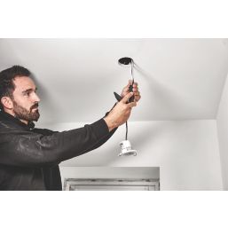 LAP Optimus Fixed  Fire Rated LED Downlight White / Chrome / Satin Nickel 4W 500lm