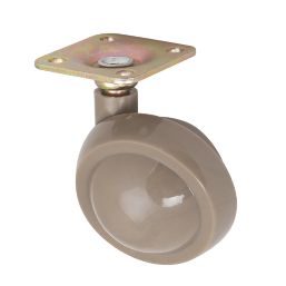 Essentials Swivel Castors 50mm Brown 4 Pack
