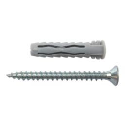 Easyfix  Wall Plugs with Screws 8mm x 40mm 50 Pack