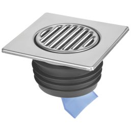McAlpine FGT150-SV-110 Square Gully Tile with Non-Return Valve 150mm