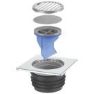 McAlpine FGT150-SV-110 Square Gully Tile with Non-Return Valve 150mm