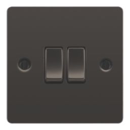 LAP  20A 16AX 2-Gang 2-Way Light Switch  Black Nickel