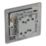 LAP  20A 16AX 2-Gang 2-Way Light Switch  Black Nickel
